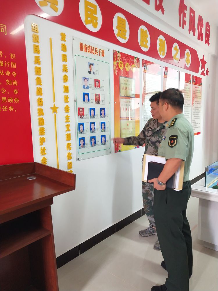 赵剑处长莅临排浦镇检查指导武装部建设及民兵整组工作 -- 乡镇动态