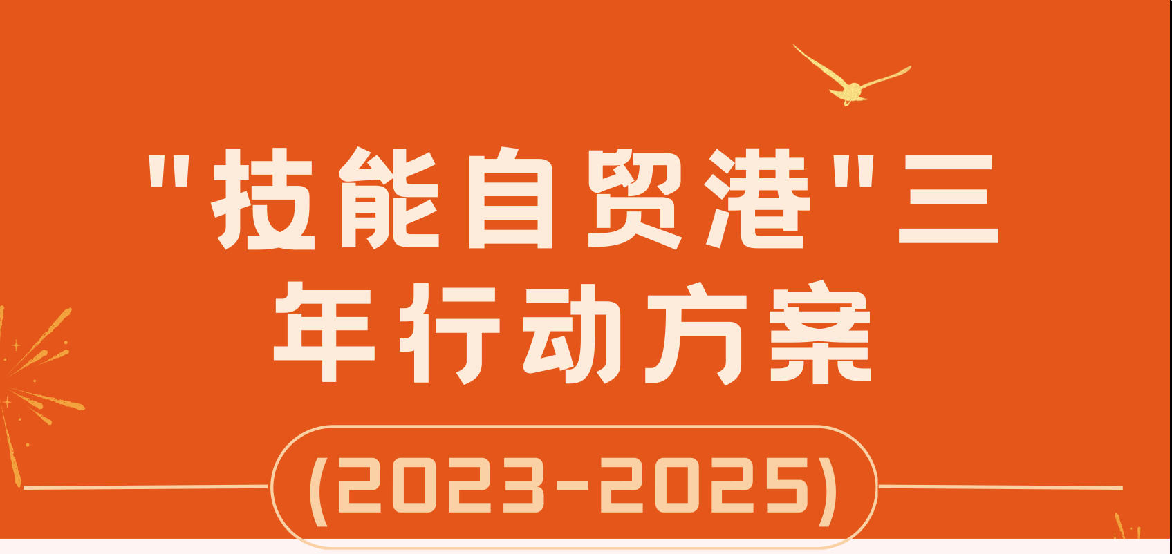 一图读懂《“技能自贸港”三年行动方案(2023-2025年)》