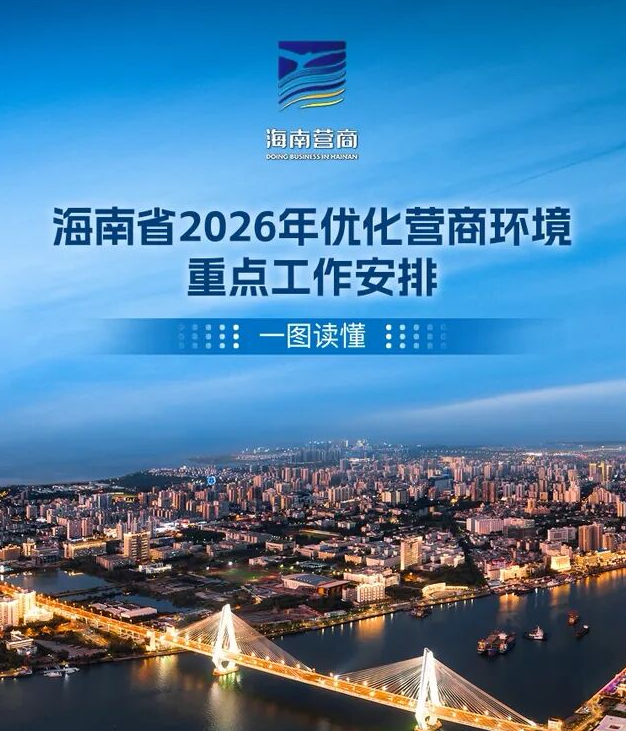 一图读懂｜海南省2026年优化营商环境重点工作安排