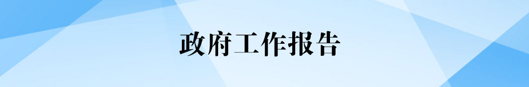 市政府工作报告